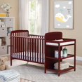 JINNA Crib, Baby Cribs 4 in 1 Convertible, Baby Crib with Changing