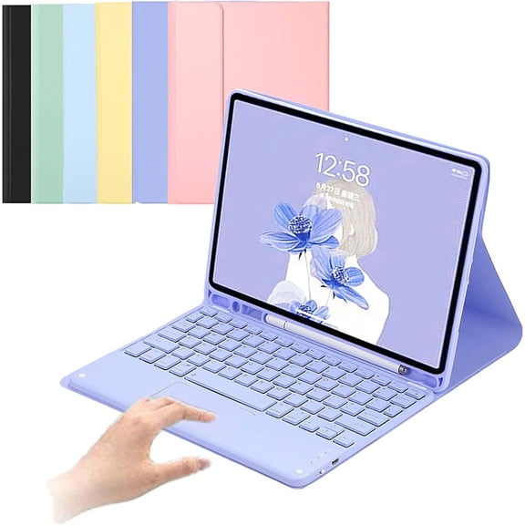 JINRAN IPad Pro 11 inch 4th 3rd 2nd Generation Keyboard case with trackpad Cute Color Keyboard Ultra-Thin Removable Bluetooth Smart Keyboard Cover