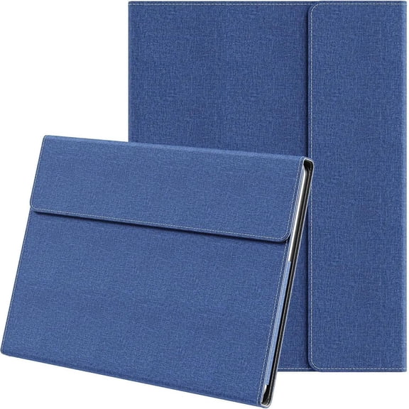 JINRAN Laptop Case for Microsoft Surface Pro 1st Edition 12-inch, PU Leather Tablet Protective Cover with Multi-Angle Built-in Kickstand & Pen Holder