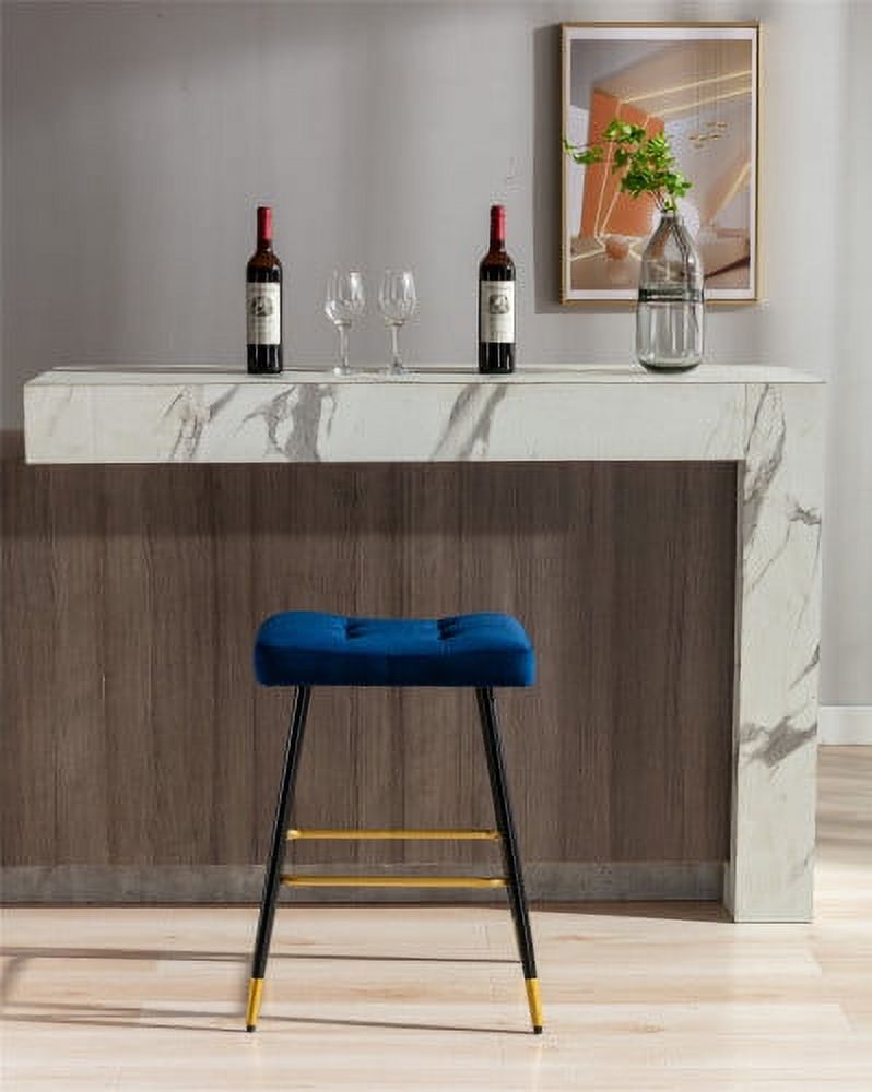 JINS & VICO Modern Bar Stool, Footrest Counter Height Dining Chair