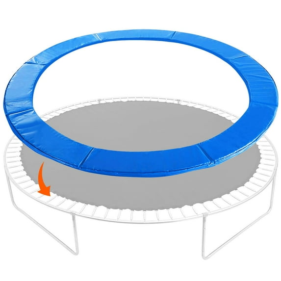 JINS&VICO Round Trampoline Super Replacement Safety Pad for 10FT/12FT/14FT/16FT Trampoline,Universal Waterproof Spring Cover