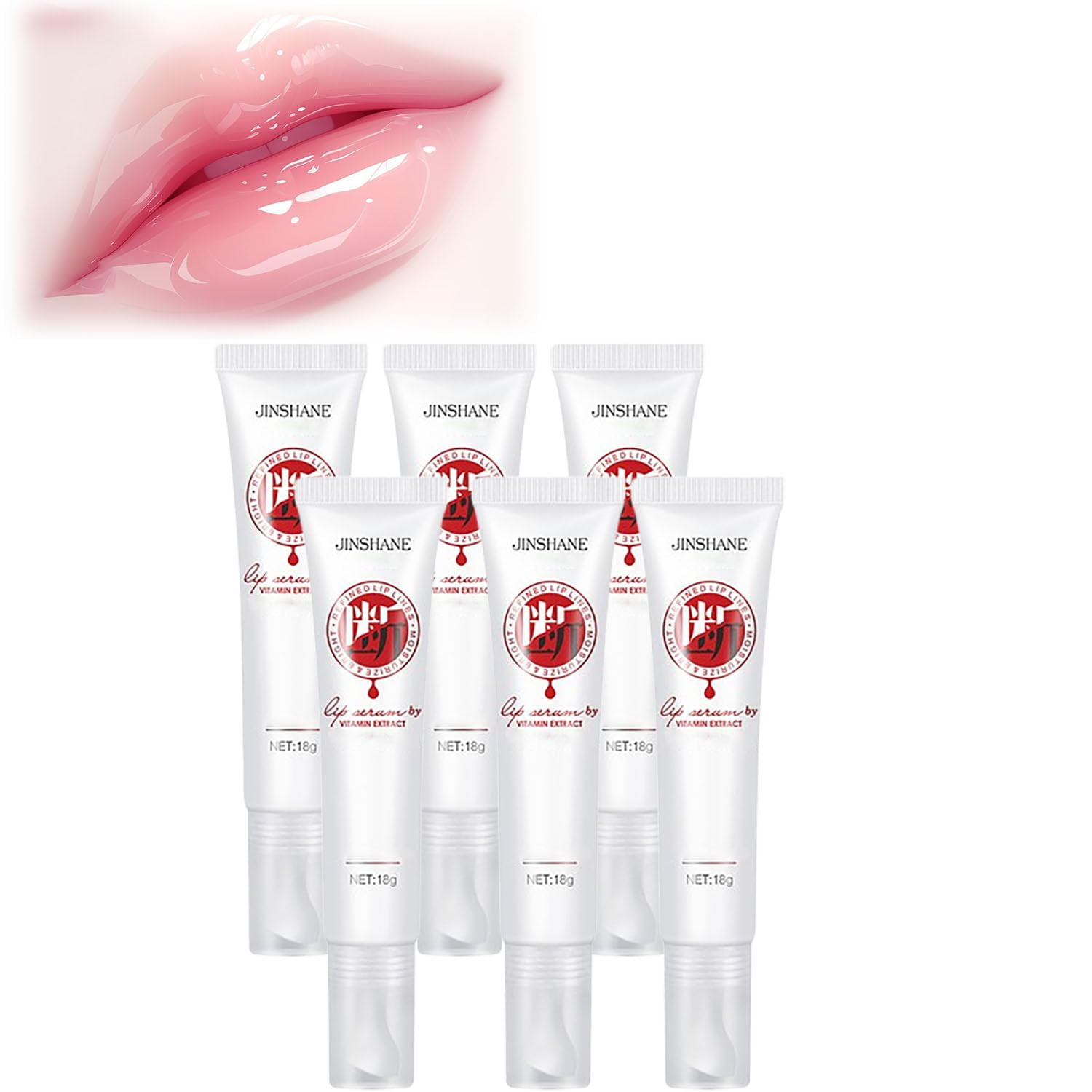 Jinshane Korean Lip Serum – 3 Stück, Für Dunkle & Spröde Lippen, Mit Pflanzlichen Extrakten, 18g Pro Tube