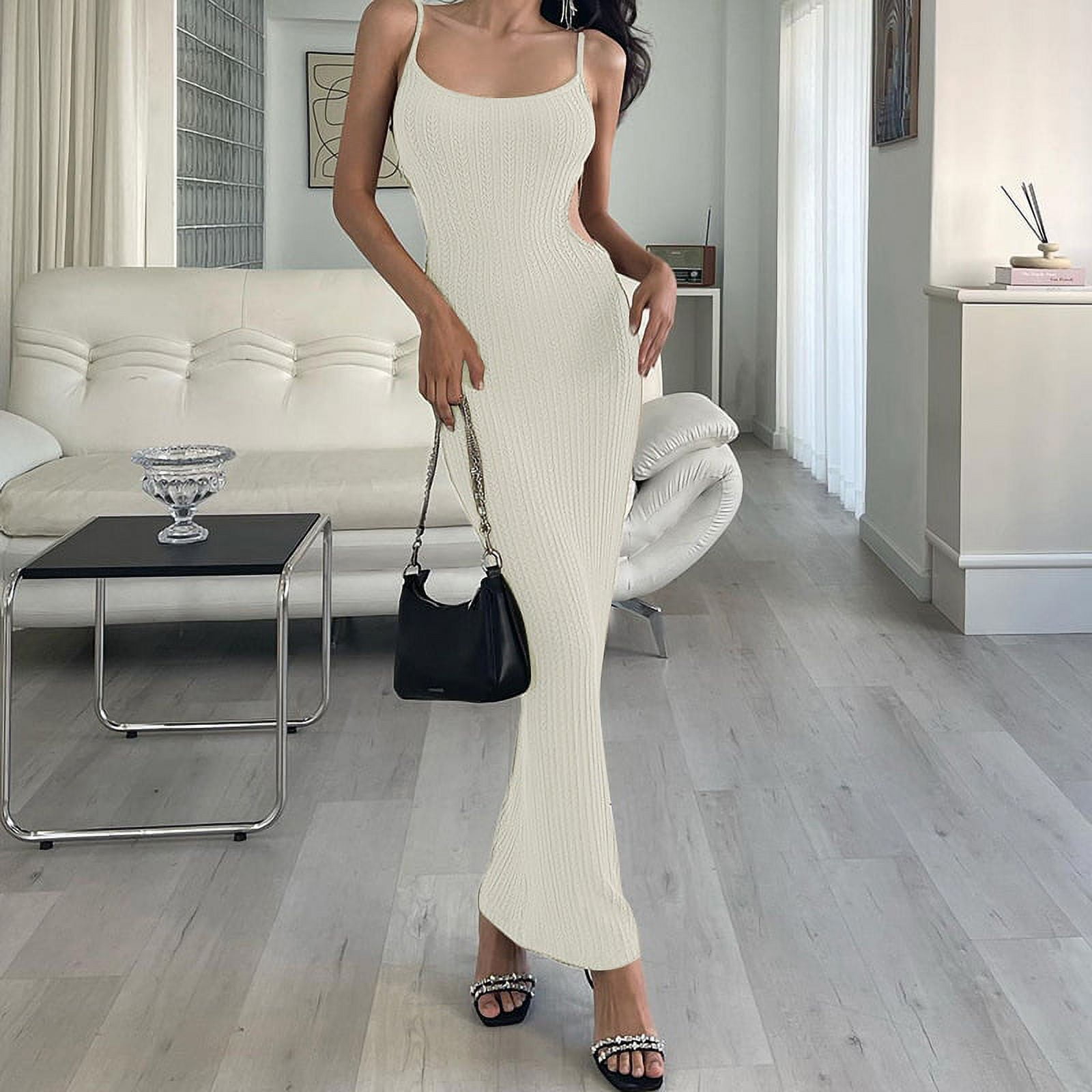 Ribbed Bodycon Maxi Dress