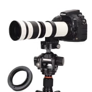 JINTU EF/EF-S 420-800mm F8.3 Telephoto Zoom Lens MF for Canon EOS Rebel T8i/T7i/T7/T6i/T5/T3i/T2i/XSi/SL3/SL2/T100/90D/80D/70D/50D/5D Mark IV/6D II/7D II/1D X III II Manual DSLR Cameras Lenses