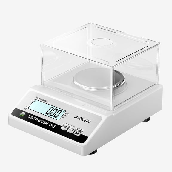 JINXUAN Electronic Analytical Balance 500g0.001g, Digital Lab Precision Scale with Stainless Steel Platform, High Accuracy Industrial Bench Scale for Laboratory, Industrial, Jewelry Weighing
