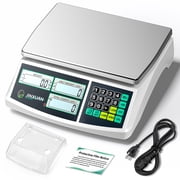JINXUAN Postal Scale 10kg/22lb x 0.1g Digital Shipping Scale for Package Mail Postage, Industrial Counting Scale, Kitchen Food Jewelry Scale, Stainless Steel