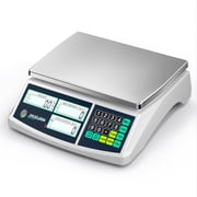 JINXUAN Digital Shipping Scale 30kg/66lb x 0.1g, Industrial Counting Scale for Packages, Postal Scale for Mail & Postage, Kitchen Food Jewelry Scale, Stainless Platform