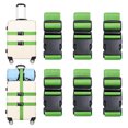 thumbnail image 1 of JINYINGHOD 6Pcs Luggage Straps, 79 inch Adjustable Heavy Duty Suitcase Belts with Quick Release Buckle, Secure Luggage Strap for Traveling, Green, 1 of 7