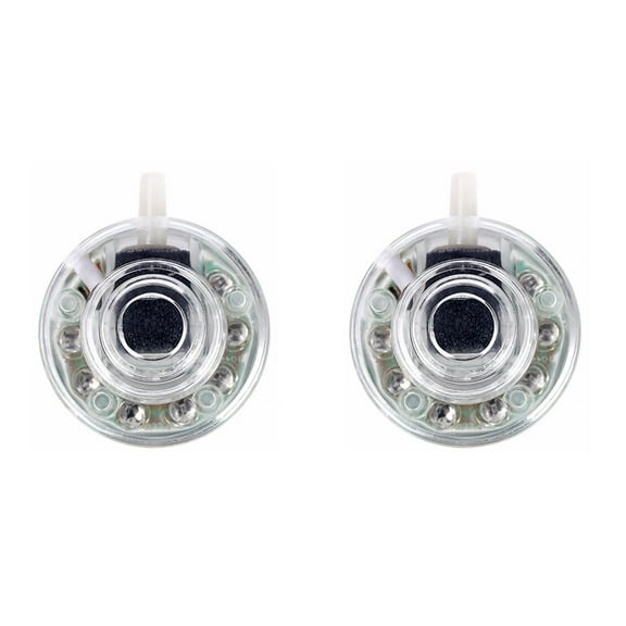 JINYUANN 2-Pack USB Fish Tank Bubbler Light with Colorful LED Aquarium Air Bubble Decoration