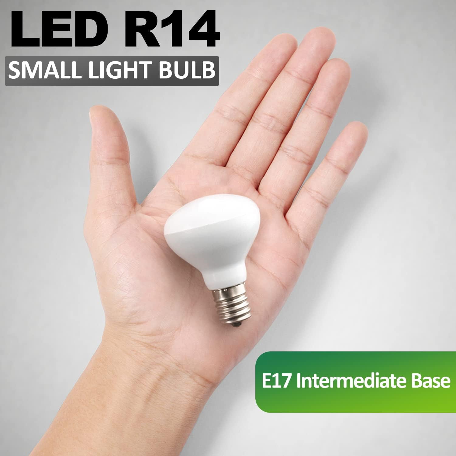 JINYUN-E17 R14 LED Bulb, 4W (40W Equivalent) Mini Reflector Floodlight ...