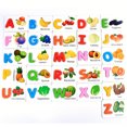 JINZHOUBH Educational ABC Wooden Flashcards for Toddlers Montessori