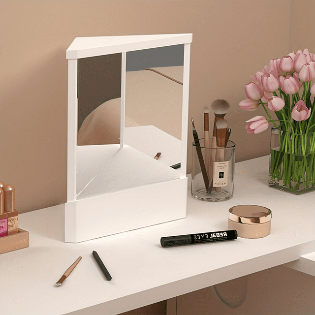 JINZHOUJUNZHWL Ideal Desktop Makeup Mirror with NonReversing Design