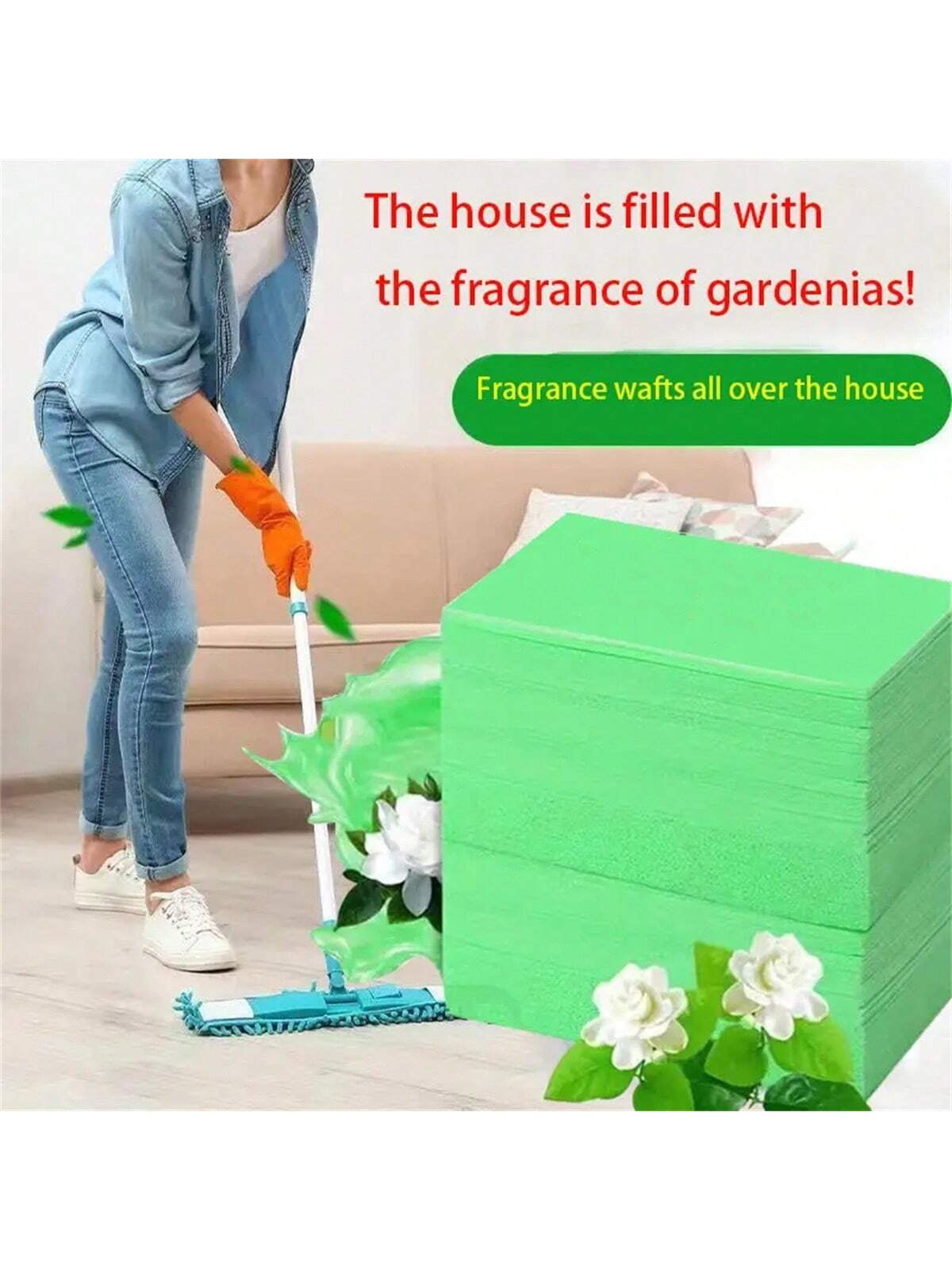 JINZHOUJZ 30pcs Brightening And Decontaminating Floor Cleaning Sheets