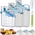 JINZHOUJZ Clear Airtight Food Containers BPA Free Rice Bin Cereal
