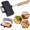 JINZHOUJZ Double Sided Sandwich Baking Pan Double Sided Skillet