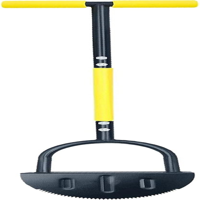 JINZHOUSHCH Long Handled Manual Steel Half Moon Edging Tool Sturdy