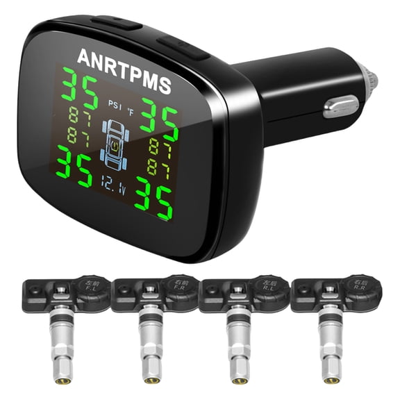 JINZJ Car Accessories, Tire Pressure Monitoring System 4 Sensors Wireless Tpms For Car Suv (Internal)