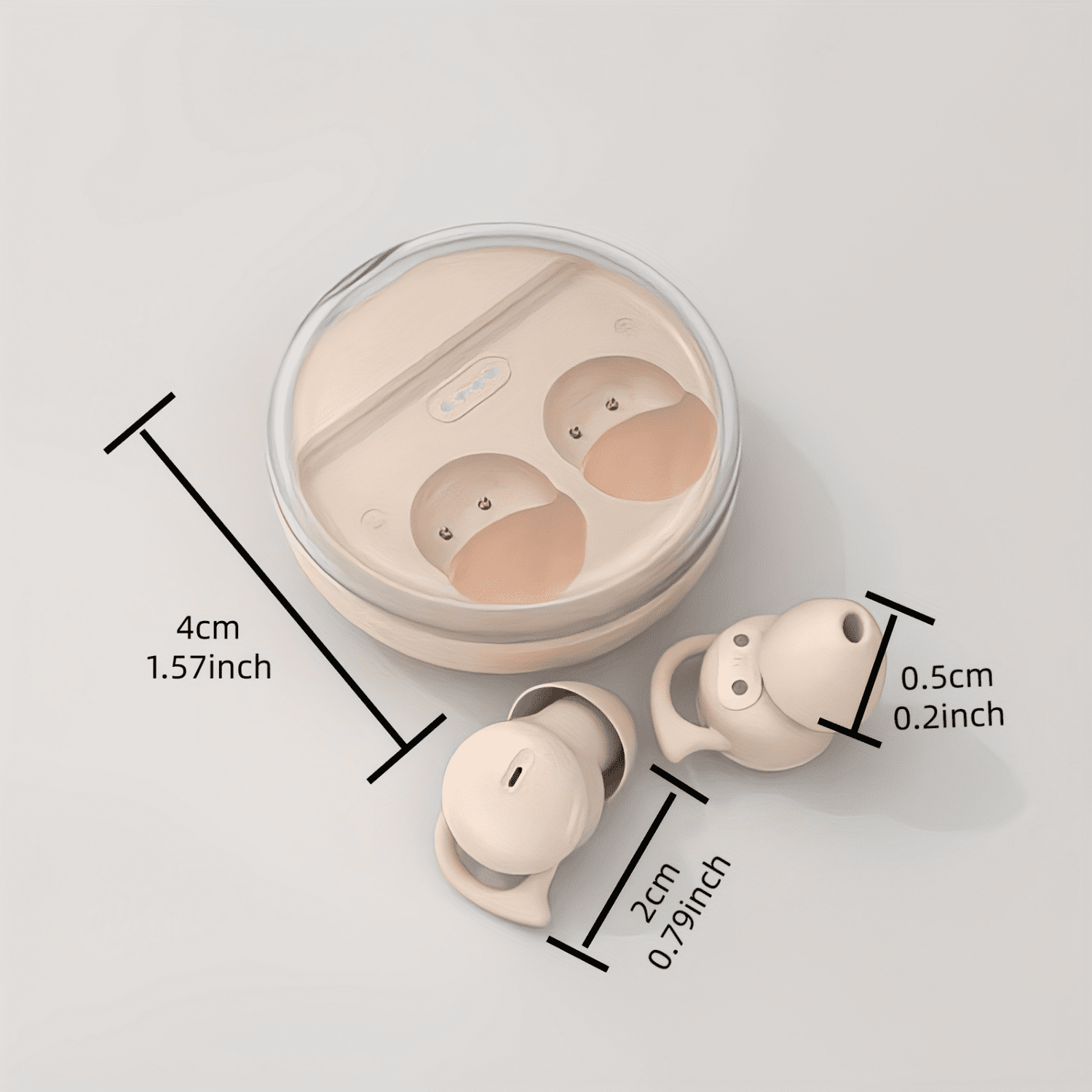 JINZYQ Discreet Mini Tiny Wireless Ear Buds for Small Ears True
