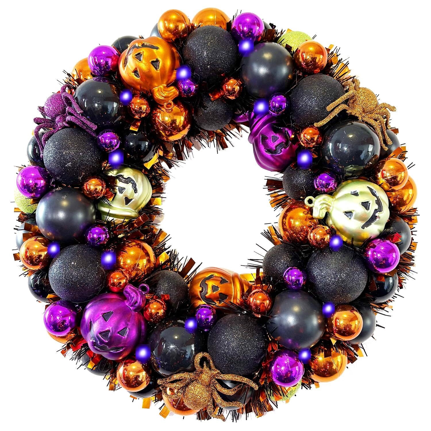 Light Up Halloween Wreathnull