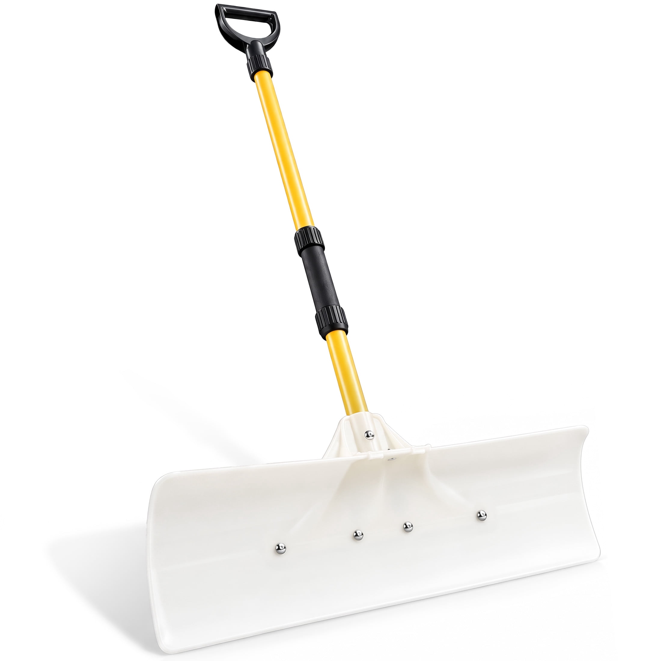 Multiple Blade Plows JIOABL 30 inch Snow Pusher, Reversible ABS Blade, Rust-Resistant Steel ...