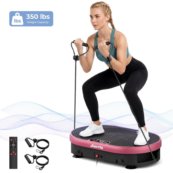 JIORRTS Vibrating Muscle Toner, Toning Machine, 350lbs Capacity, Home Workout Equipment Vibration Plate Exercise Machine