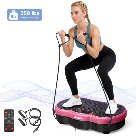 JIORRTS Vibration Plate Exercise Machine, 3D Whole Body Vibration Platform for Lymphatic Drainage and Muscle Recovery