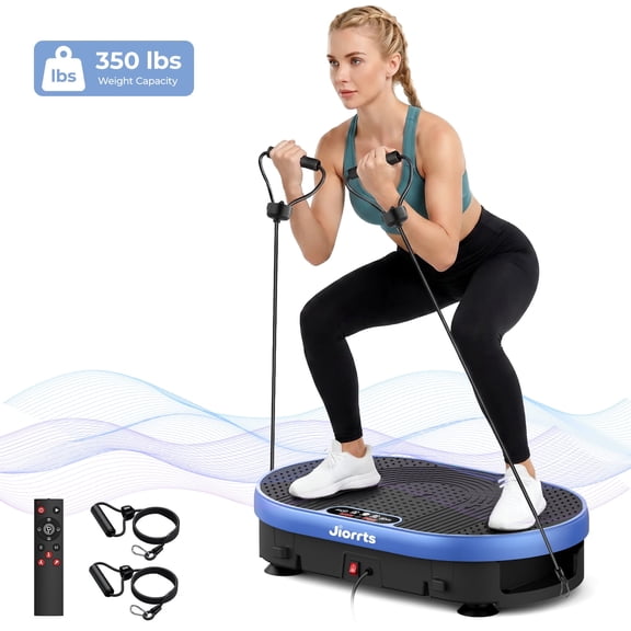 JIORRTS Vibration Plate Exercise Machine Whole Body Vibrating Plate for Weight Loss, Lymphatic Drainage & Home Fitness – 120 Speed Levels