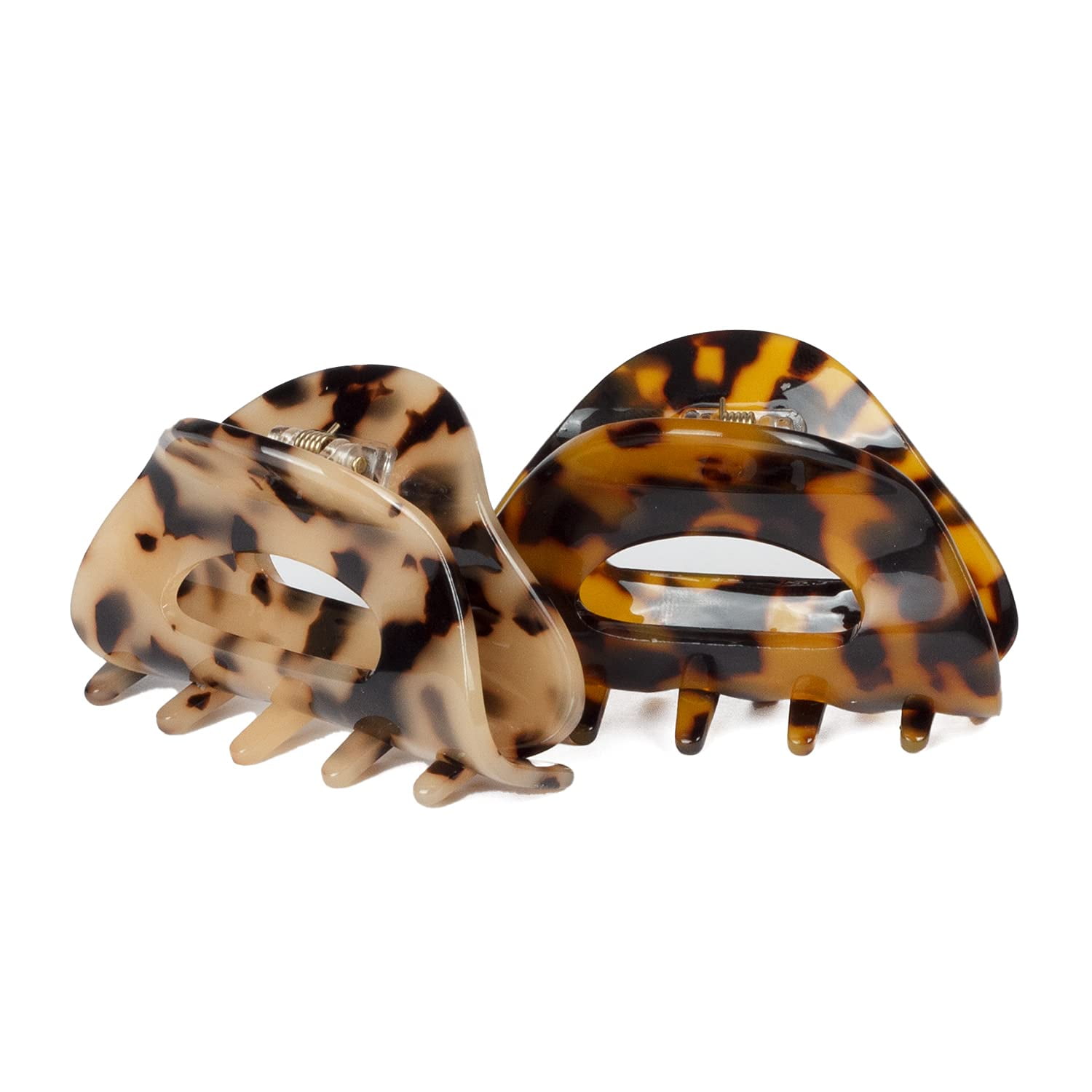 Vintage Rhinestone & Celluloid Faux Tortoise Shell Banana Fish Hair Comb Clip Vintage Rhinestone Faux Tortoiseshell Hair Comb, Celluloid  main image 4