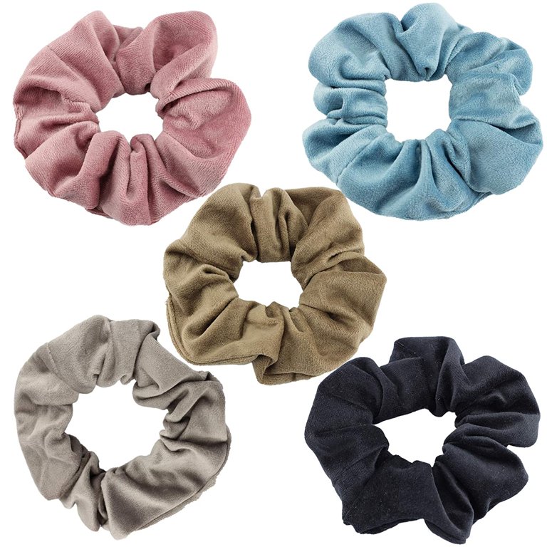 Set of 5 Fabric Hair Scrunchies Set of 5 Hair Scrunchies - Etsy main image 3
