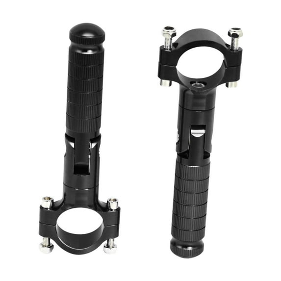 JISADER 1 Pair of Motorcycle Foot Pegs Anti Slip Replacement Sturdy Foot Rest Pedals Black
