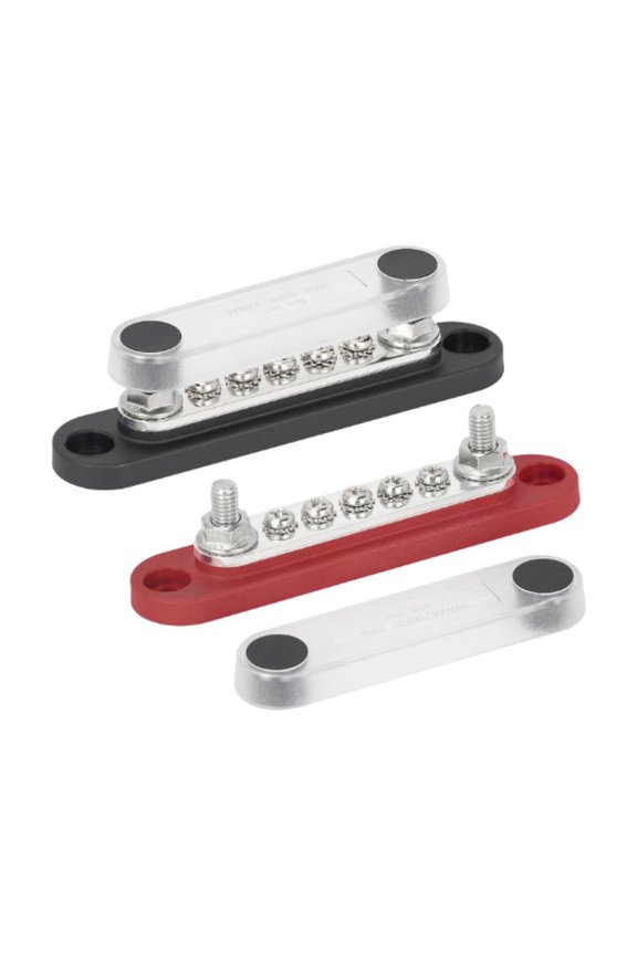 150A Power Distribution Block 48V Busbar Multiuse for Trailer RV Marine 2 Pieces