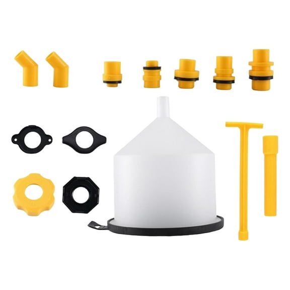 JISADER 15x Generic Car Coolant Filling Funnel Set Professional Accessories