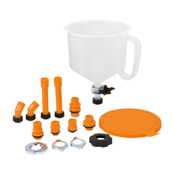 JISADER 16Pcs Generic Coolant Filling Funnel Set Replace Coolant Funnel Set