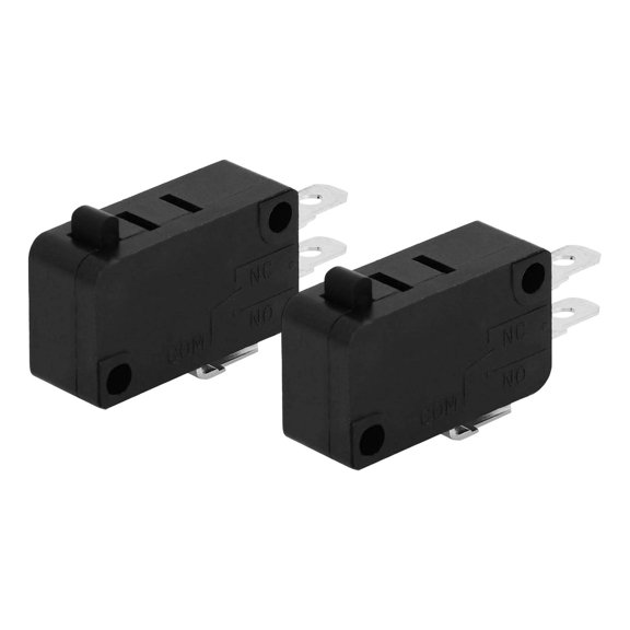 JISADER 2 Pieces kW7-0 Micro Switch Microswitches Normally Open Close Replacement Limit Switch for Electronic Induction Cooker Black