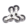 thumbnail image 1 of JISADER 2PCs Trolley Triangular Wheels Staircase Climbing Wheels Stainless Steel -wheel Diameter 9 Cm Anti -slip Replacement for Laundry, 1 of 9