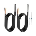 thumbnail image 1 of JISADER 2Pcs DS18B20 Temperature Sensors -55 degreeC to +125 degreeC Equipped with 4.7K Resistors, 1 of 9