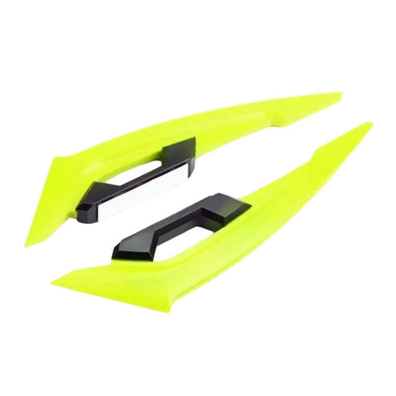 JISADER 2x Motorcycle Side Winglets Front Side Spoiler Easy to Install Garage Replaces Lightweight Maintenance Modification Accessory yellow