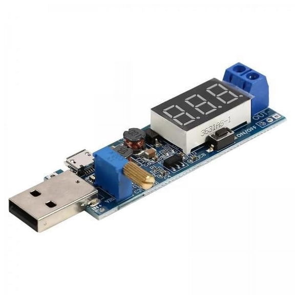 JISADER 2xUSB Step UP/Down 5V to 1.2V-24V Boost Power Supply Module