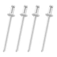 thumbnail image 1 of JISADER 4 Pieces Car Rosette Rivets Auto Accessory Spare Parts Replacement Universal Silvery, 1 of 7