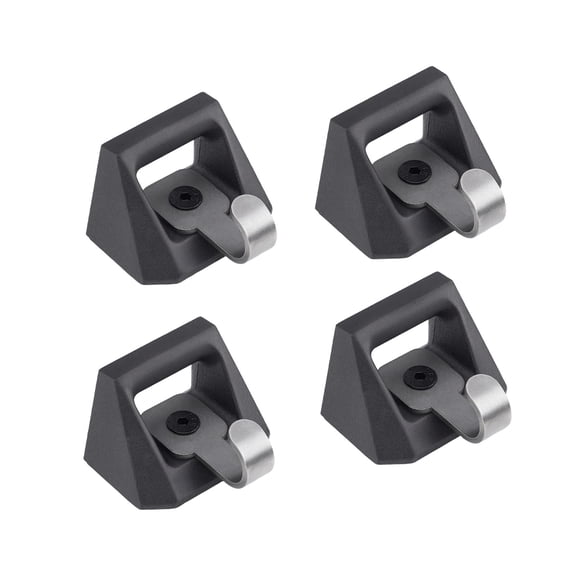 JISADER 4 Pieces L Track Cleat Hooks Parts Bed Rail Track Hooks for Tesla 2024+