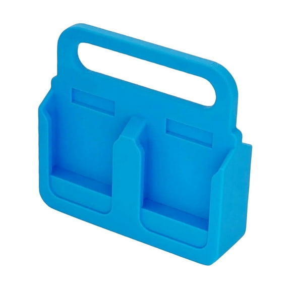 JISADER Battery Holder 4 Slots Storage Organizer Bracket Lightweight Sturdy Handheld blue