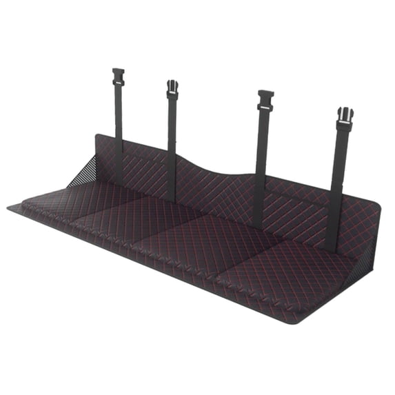 JISADER Car Back Seat Extender Plate Adjustable Foldable Simple Assembly Accessories Black
