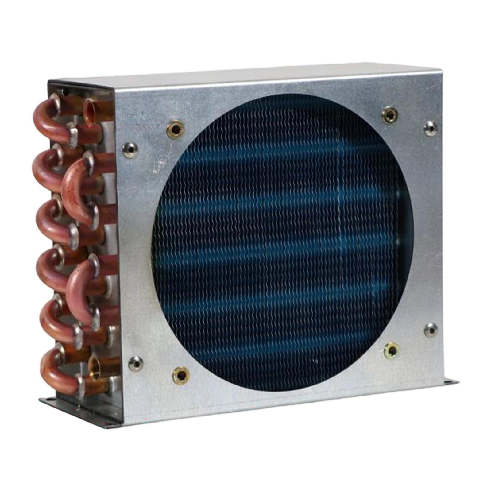 JISADER Condenser for Refrigerator Compact with Shell for Industrial DIY Compressors 3x6x155