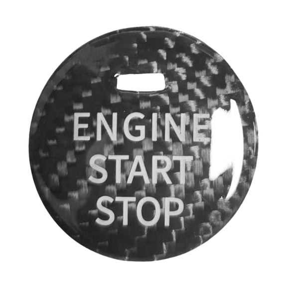 JISADER Engine Ignition Button Cover Decal Decoration for Black