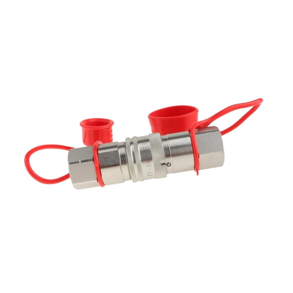 JISADER Flat Face Hydraulic Coupler Quick Connect Repair Parts Premium with Dust D