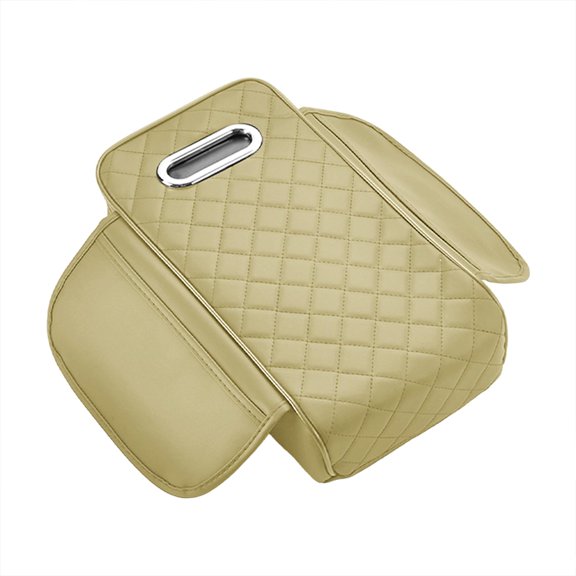 JISADER Generic Car Armrest Cushion Tissue Box Auto Accessories Arm Rest Cushion Pad Beige