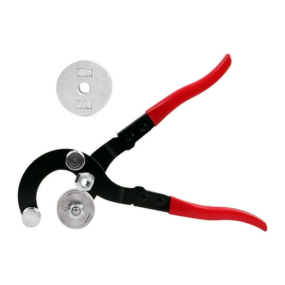 JISADER Manual Pipe Bending Tool 4 in 1 Tubing Bender for Home Plumbing Red