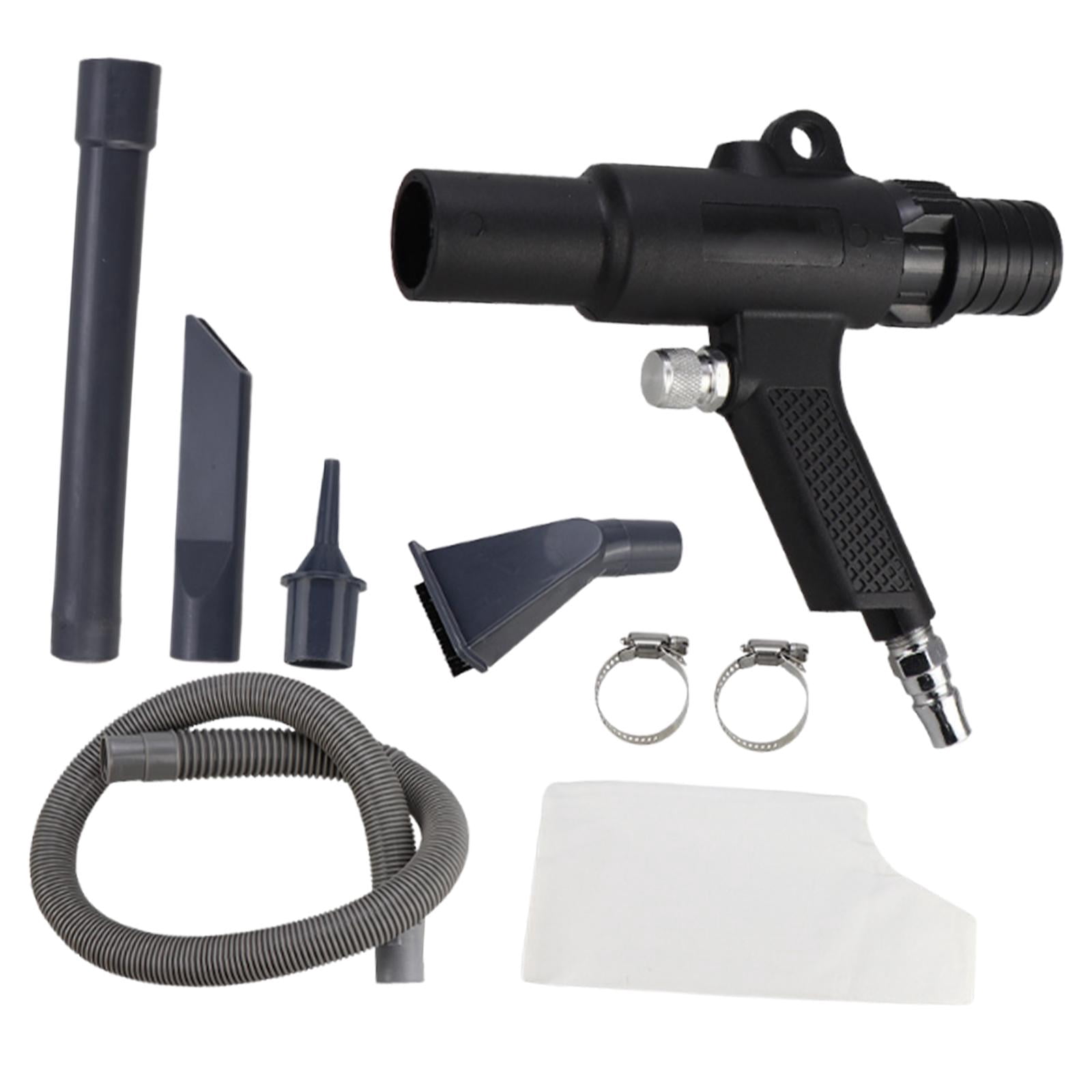 JISADER Pneumatic Vacuum Cleaner Kit 2 in 1 Compressed Air Duster for Debris Factory