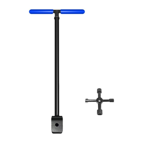 JISADER Water Meter Key Wrench Closing Curb Main 4 Ways Multi Functional Utility Key