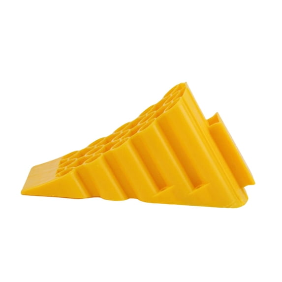 JISADER Wheel Chock Anti Slip Multifunctional Accessory Practical Outdoor Tire Chock Yellow for Truck
